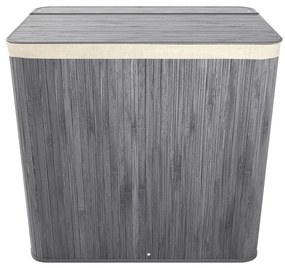 Juskys Coș de bambus Curly 150 L - gri