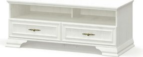 Comoda TV clasica IRYS, pin alb anderson, PAL laminat, 121x51x47 cm