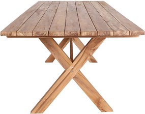 Masă de grădină Murcia, tec, natural 200x90x75 cm