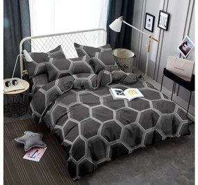 Lenjerie de pat din microfibra Culoare negru, ZORINO
