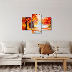 Tablou - Pictura, toamna colorată (90x60 cm)