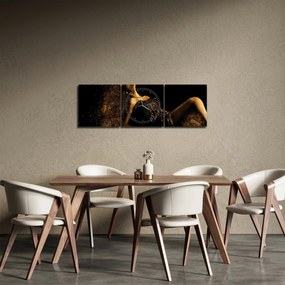 Tablou - Femeia din aur (cu ceas) (90x30 cm)