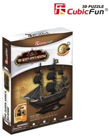 PUZZLE 3D NAVA QUEEN ANNE 155 PIESE - CUBICFUN (CUT4005H)