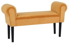 Bancă, catifea Velvet, maro-miere/negru, BURDA