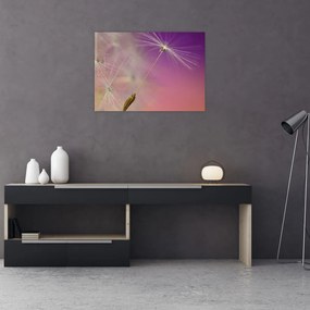 Tablou pe sticlă cu floarea norocul (70x50 cm)