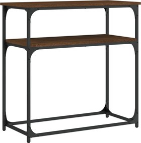 vidaXL Masă consolă, stejar maro, 75x35,5x75 cm, lemn prelucrat
