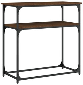 834074 vidaXL Masă consolă, stejar maro, 75x35,5x75 cm, lemn prelucrat