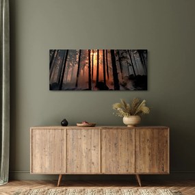 Tablou cu pădure întunecată (120x50 cm)