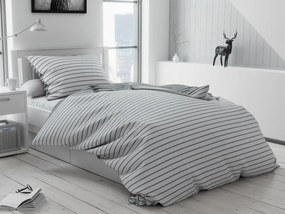 Lenjerie de pat din bumbac Caprivi gri nasture Dimensiune lenjerie de pat: 70 x 90 cm | 140 x 220 cm