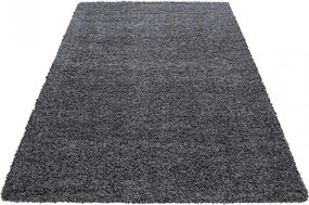 Covor LIFE, 80x250 cm, forma dreptunghiulara, polipropilena, gri inchi