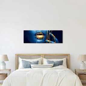 Tablou cu fața omeneaască (cu ceas) (90x30 cm)