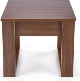 Masuta NEA KWADRAT, nuc inchis, PAL furniruit, 60x60x52 cm