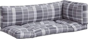 vidaXL Perne pentru paleți, 3 buc. gri carouri