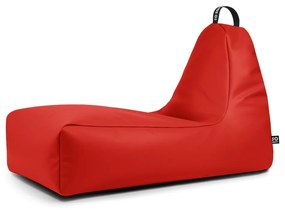 Fotoliu bean bag roșu cu tapițerie din imitație de piele Chill XXL – So Soft?