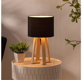 Lampă de masă Atmosphera MOLU 1xE27/25W/230V pin/negru