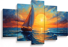 Tablou - Sailboats (150x105 cm)