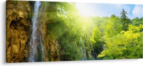 Tablou - cascadele în djunglă (120x50 cm)