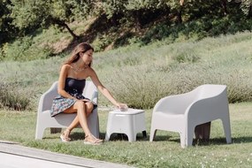 PETRA ARMCHAIR fotoliu din plastic, gri