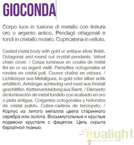 Candelabru design elegant GIOCONDA SP12 ORO 164960
