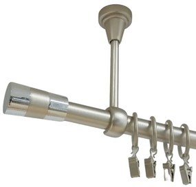 Galerie simpla prindere tavan valeo 19 mm crom mat (Alege marime: 300 cm)
