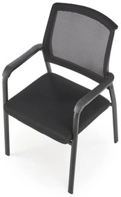Scaun tapitat Bergen negru