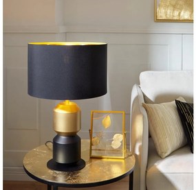 Lampă de masă Eglo 390188 LAURIGNANO 1xE27/40W/230V negru/auriu