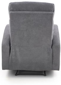 Fotoliu recliner Oslo 1S stofa gri inchis H100 cm