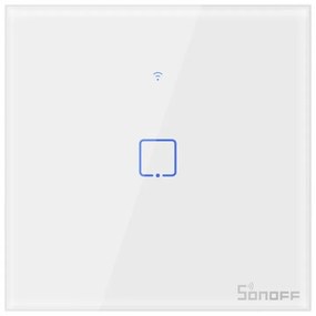Intrerupator Inteligent WiFi + RF 433MHz Sonoff T1 EU TX cu 1 Canal