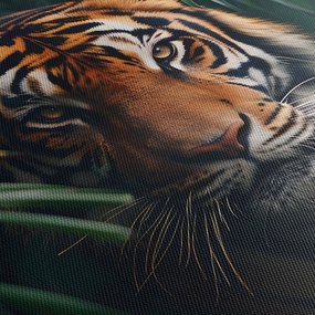 Tablou - Portretul unui tigru în junglă (90x60 cm)