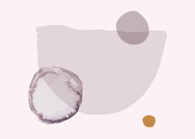 Tablou pe sticlă - Minimalism violet N⁰2 (70x50 cm)