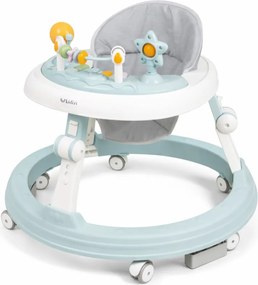 Premergator copii Kidizi Pippa Step albastru cu panou muzical detasabil, lumini si reglaj pe 3 niveluri de inaltime, model pentru baieti