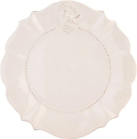 Farfurie alba, din ceramica, Ø21 cm, Crown