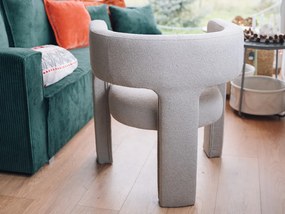 Fotoliu de design bej inchis ALPAH LOOP