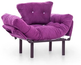 Fotoliu Extensibil Mocca, Violet, 95 x 70 x 85 cm