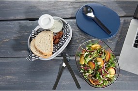 Set tacâmuri de voiaj din 3 piese în cutie albastră Mepal Ellipse