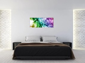 Tablou - fum colorat (120x50 cm)