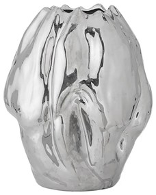 Vază argintie din gresie (înălțime 29 cm) Bobby – Bloomingville