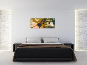 Tablou cu fluture pe floare (120x50 cm)