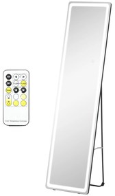 HOMCOM Măgic pe suport sau pe perete intensitate și culoare reglabile cu telecomandă 40 x 37 x 157,5H cm argintiu | Aosom Romania