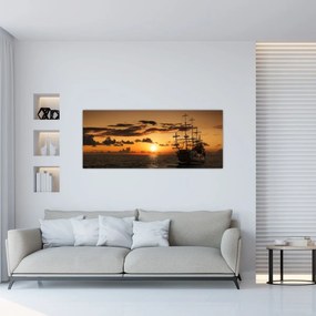 Tablou - Navă de pirați (120x50 cm)