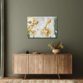 Tablou - Cactuși înfloriți, vintage (70x50 cm)