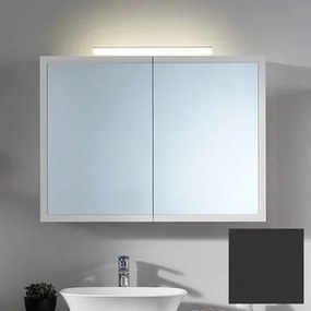 Dulap suspendat cu oglinda KolpaSan Blanche antracit 95 cm