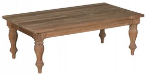 Masuta de cafea dreptunghiulara din lemn 130x75x45 cm maro deschis