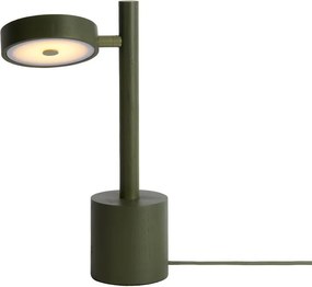 Lampa de masa LED din lemn de frasin verde Okinawa