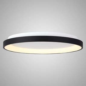 Plafoniera LED cu telecomanda design circular NISEKO II Black 90cm