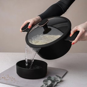 BerlingerHaus Set de vase cu suprafață din titan Black Rose, 10 piese