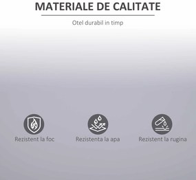 Vinsetto Dulap pentru Documente cu Raft Reglabil și Încuietoare de Siguranță, 80x40x92,5 cm, Gri | Aosom Romania