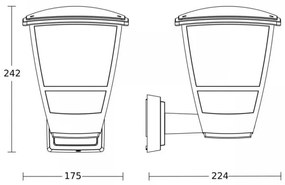 Aplică de exterior Steinel 084752 L10 1xE27/15W/230V IP44