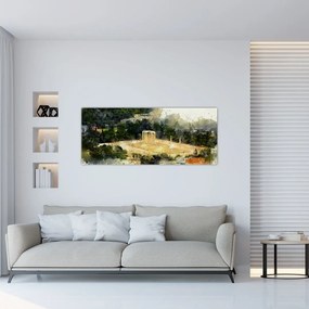 Tablou - Templul lui Zeus, Atena, Grecia (120x50 cm)