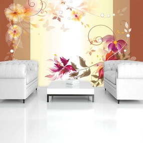 Fototapet - Arta din flori - abstact (152,5x104 cm)
